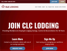 Tablet Screenshot of clclodging.com